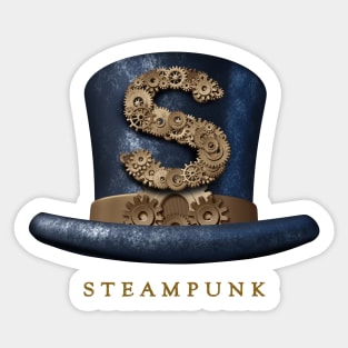 Steampunk Hat Sticker